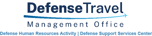 Home Logo: Logo for the Defense Travel Management Office, which receives oversight from DHRA and is a directorate of DSSC
